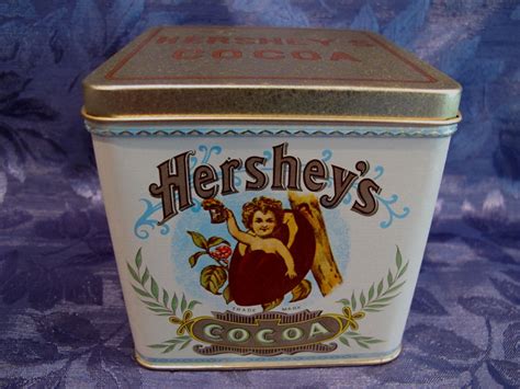 hershey chocolate metal box|hershey chocolate tins vintage.